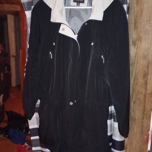 3/4 length hooded jacket